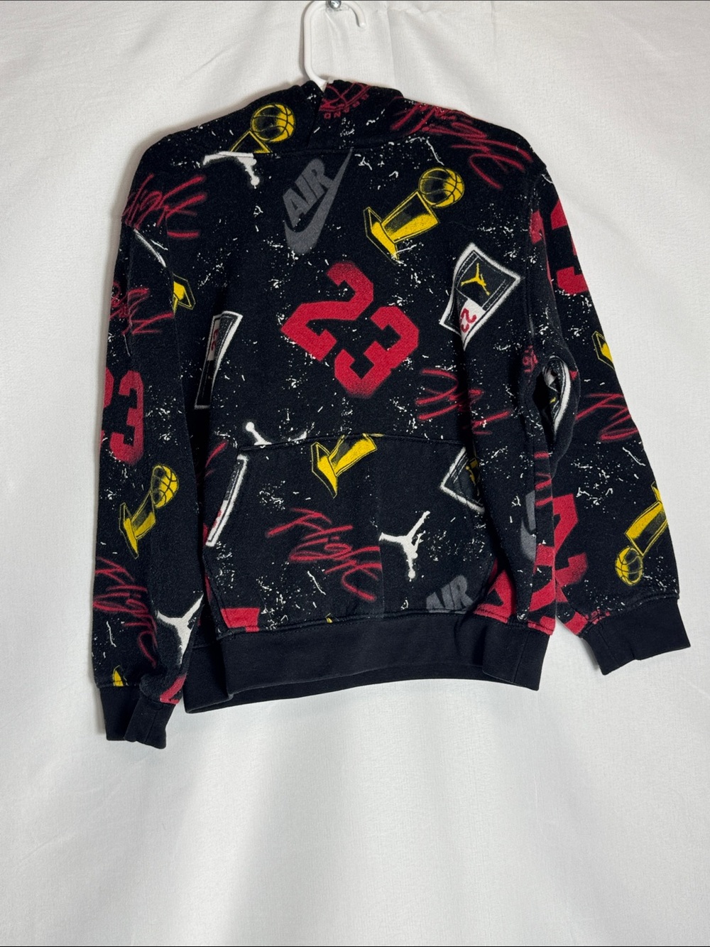 Jordan Boys “Street Champ” Hoodie Sweatshirt with Graphics Size 7
